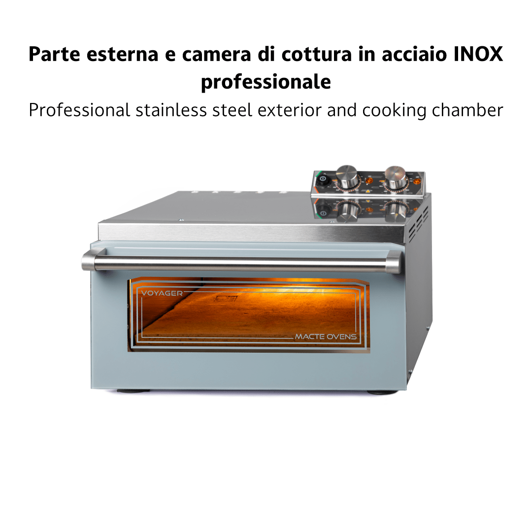 Macte Ovens Voyager TWIN | Forno elettrico per pizza e pane - Macte s.r.l.s.