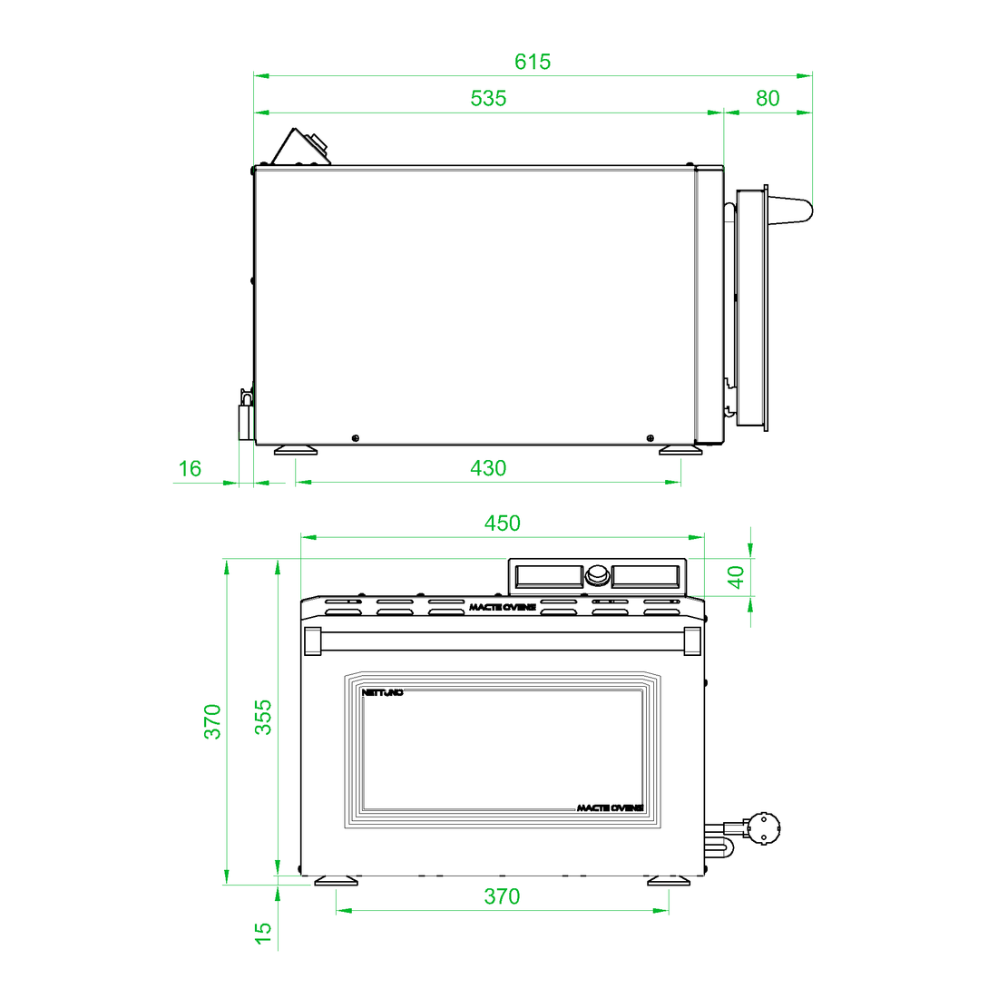 Macte Ovens Nettuno ADVANCED | Forno pizza elettrico